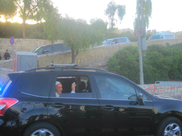 Lucky to have seen the Pope. I was teary-eyed.